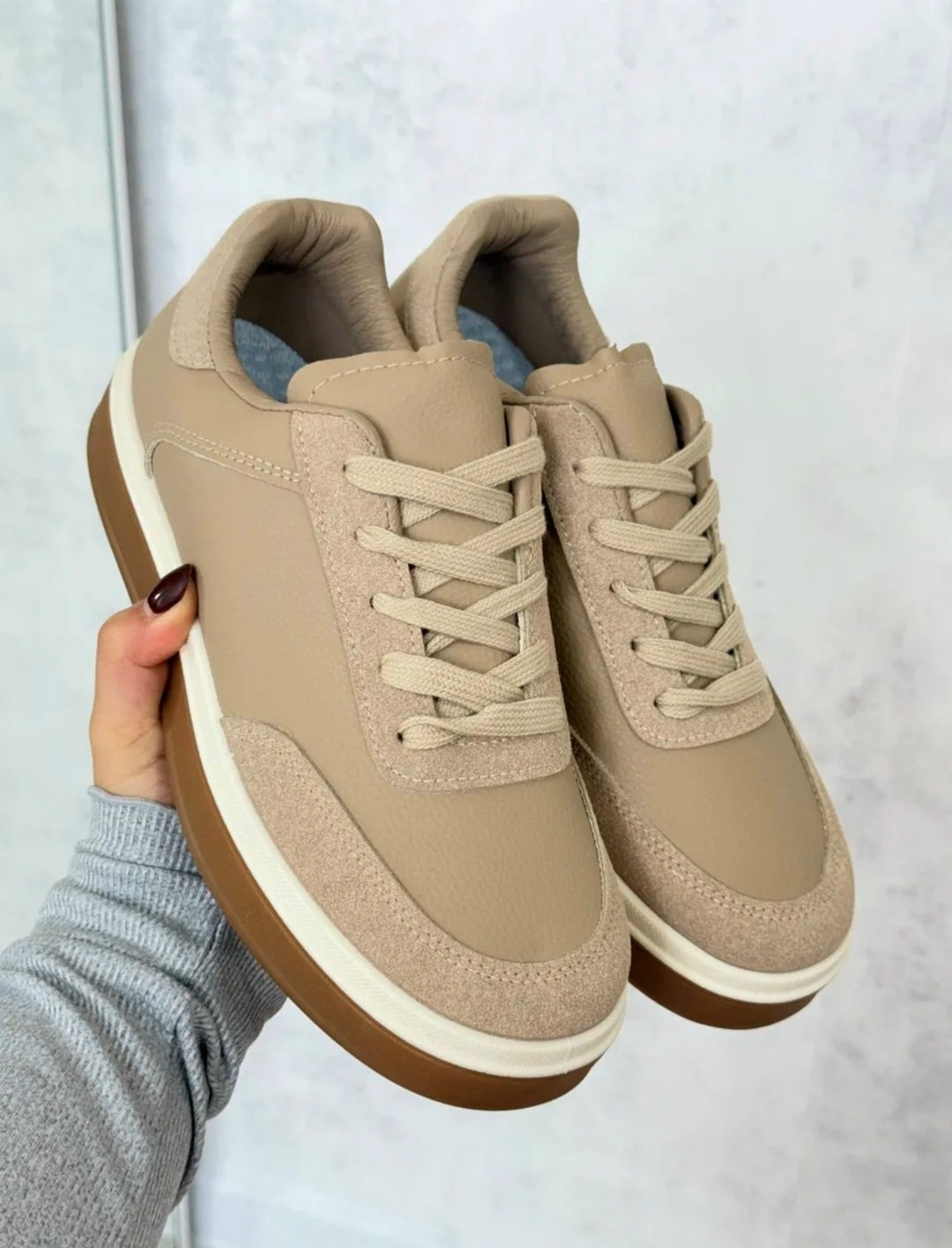 ,кроссовки женскиe,кеды женски,повседневные кроссовки,бежевые кроссовки