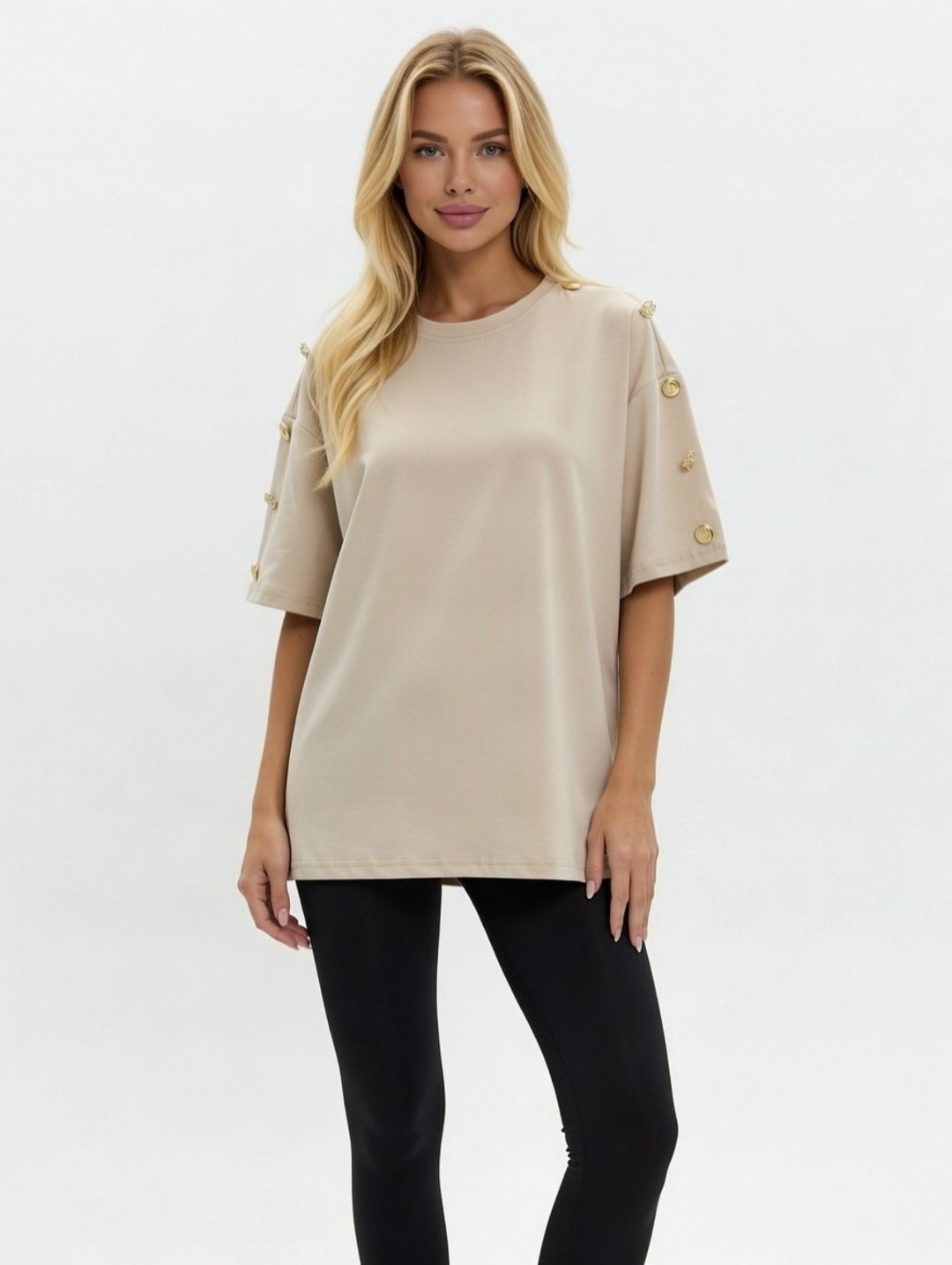 бежевый джемпер,бежевая футболка,футболки женская,бежевая футболка женская,бежевая футболка оверсайз