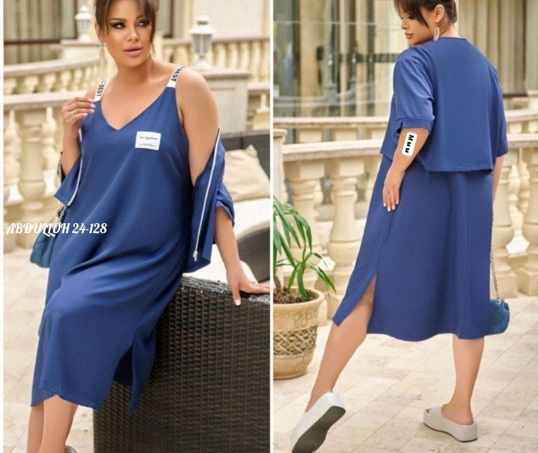 костюм с платьем,платье накидка,платье свободного кроя,костюм тройка женский,платье женское для полных