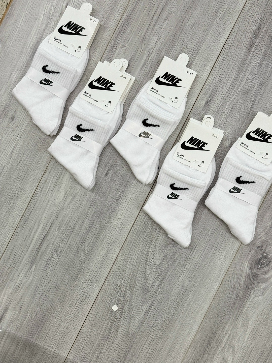 комплект носков женских nike н5ж белых 37-41 5 пар,носки nike,носки найк,носки,спортивные носки