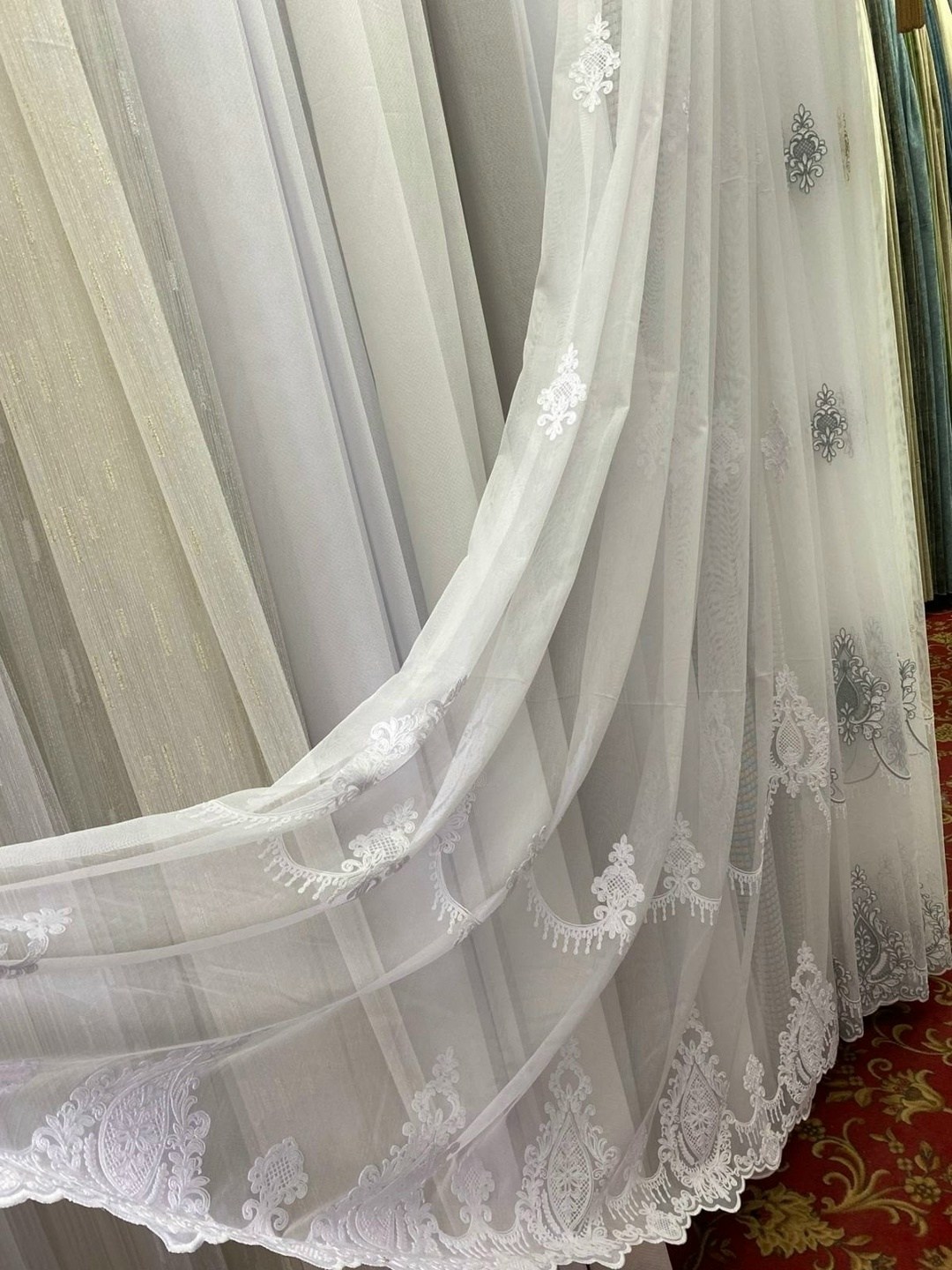 тюль прозрачная сетка "нежнятина",тюль с вышивкой,красивый тюль,тюль сетка,тюль сетка с вышивкой