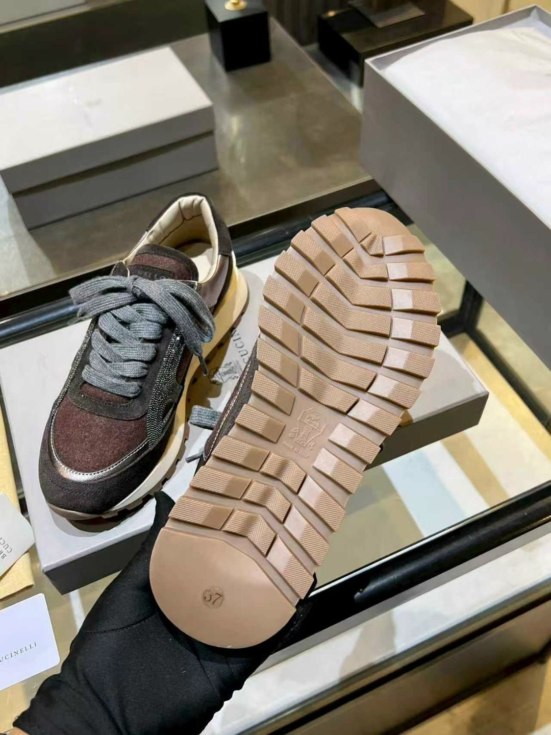 кроссовки женские brunello cucinelli,кроссовки женские замшевые brunello cucinelli,замшевые кроссовки brunello cucinelli,женские замшевые кроссовки brunello cucinelli monili premium - brown,brunello c