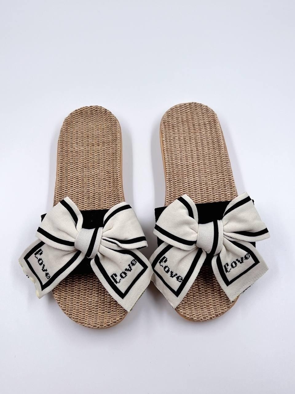 шлепанцы женские,тапочки женские летние,шлепки с бантиком,шлепанцы с бантом,тапочки с бантом