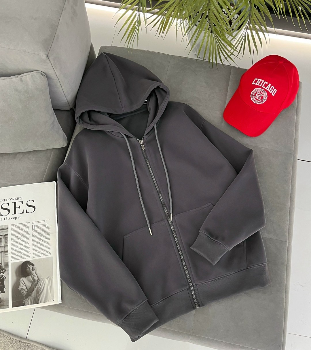 толстовка на молнии из футера 3х нит.начес серый,толстовка на молнии из футера 3х нит.начес сова серый,толстовка на молнии из футера 3х нит.начес серый макси,модная толстовка,толстовка на молнии женск