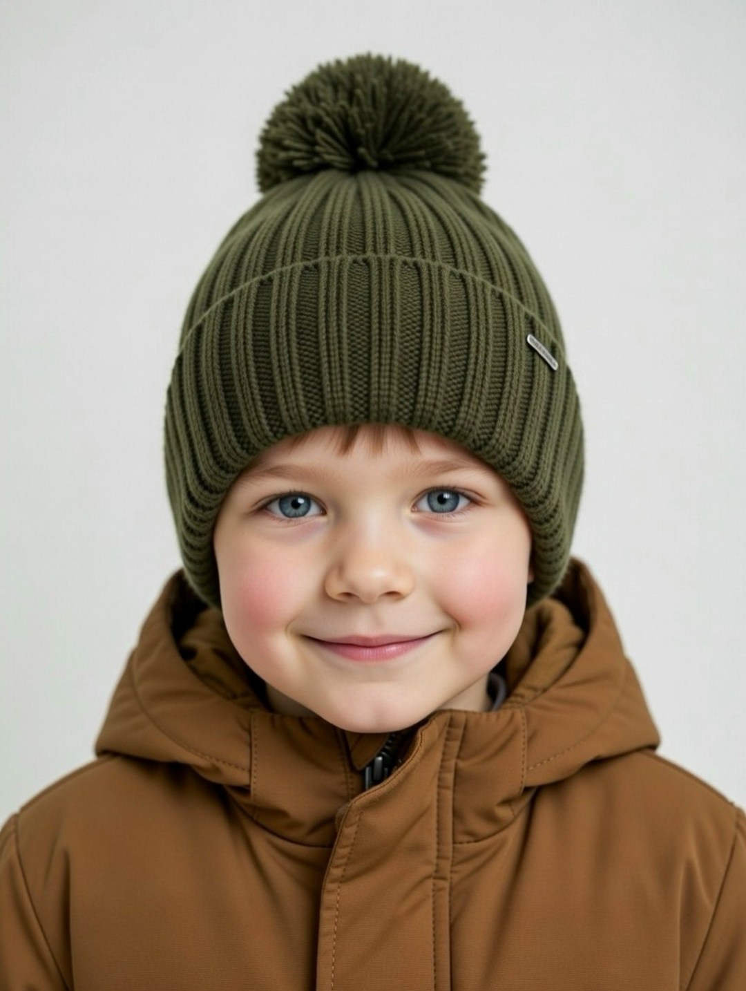 шапка зимняя для мальчика,шапка с помпоном для мальчика,шапка для мальчика,шапка детская зимняя,зимняя детская шапка для мальчика с помпоном бини