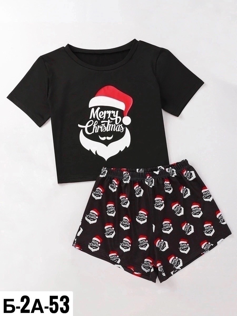 пижама новогодняя домашняя одежда,новогодняя женская пижама,пижама женская с шортам,пижама женская,пижама новогодняя женская с шортами