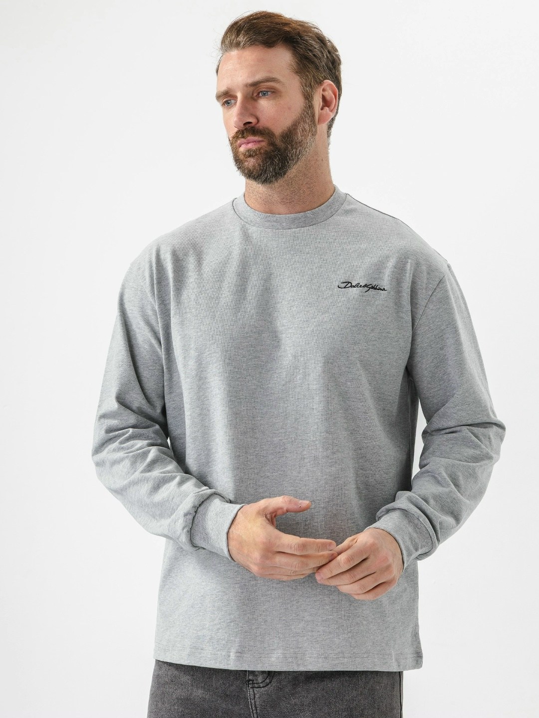 серый свитшот,повседневный свитшот,свитшот толстовка,мужские свитшоты,толстовка оверсайз