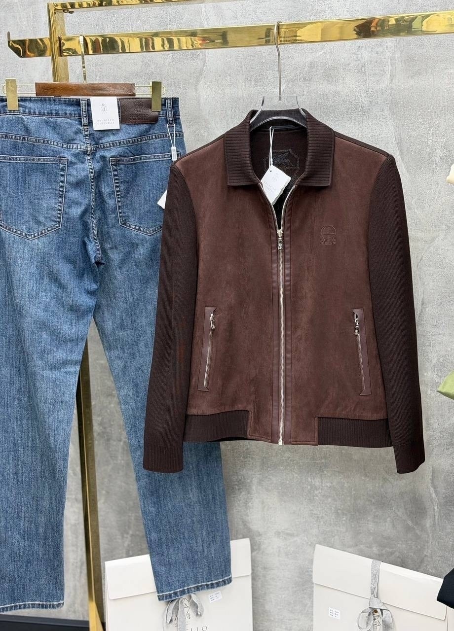 замшевая куртка,куртка замшевая мужская,мужская кожаная куртка,куртка мужская loro piana lux-109822,кожаная куртка