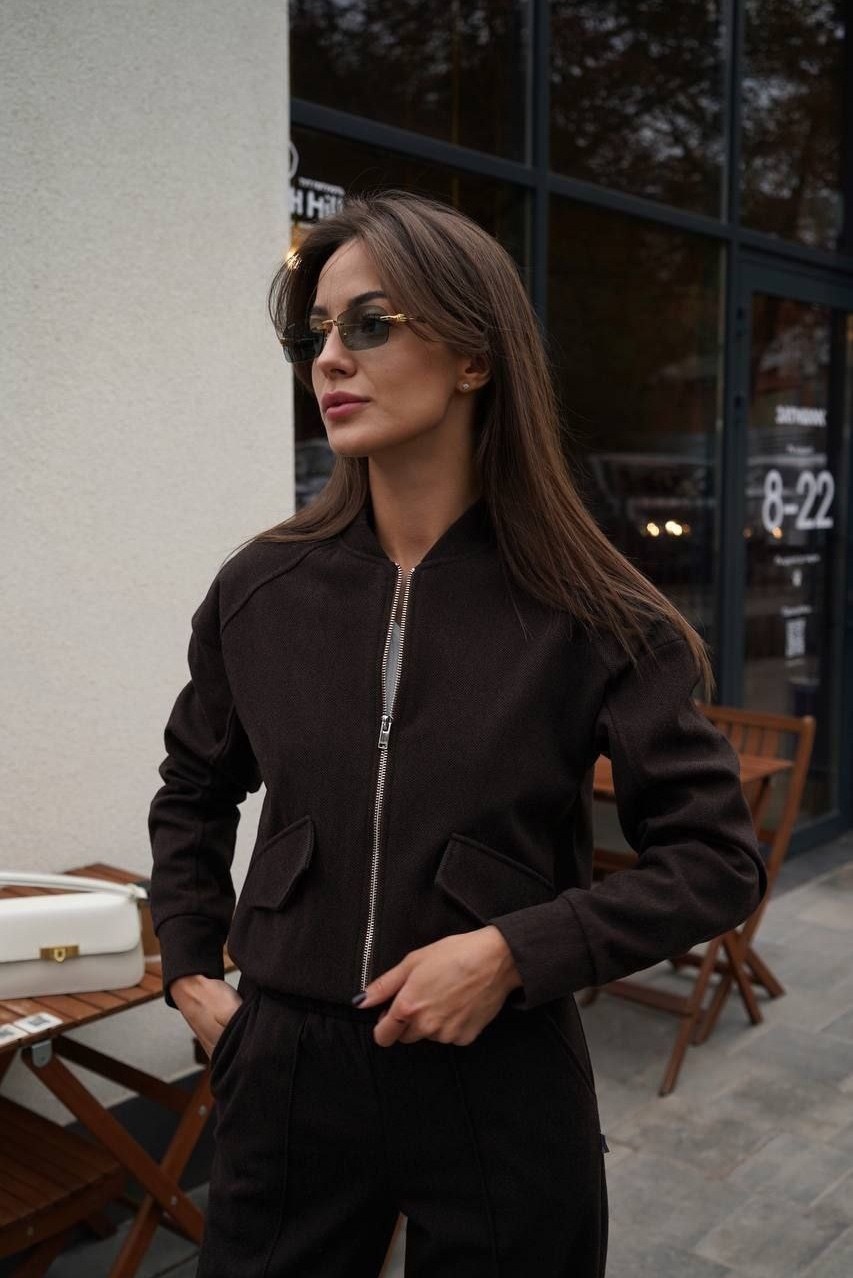 куртка бомбер,бомбер женский "браун" коричневый,женская куртка бомбер,бомбер укороченный оверсайз замшевый куртка рабочего тренд saint shine,стильные куртки