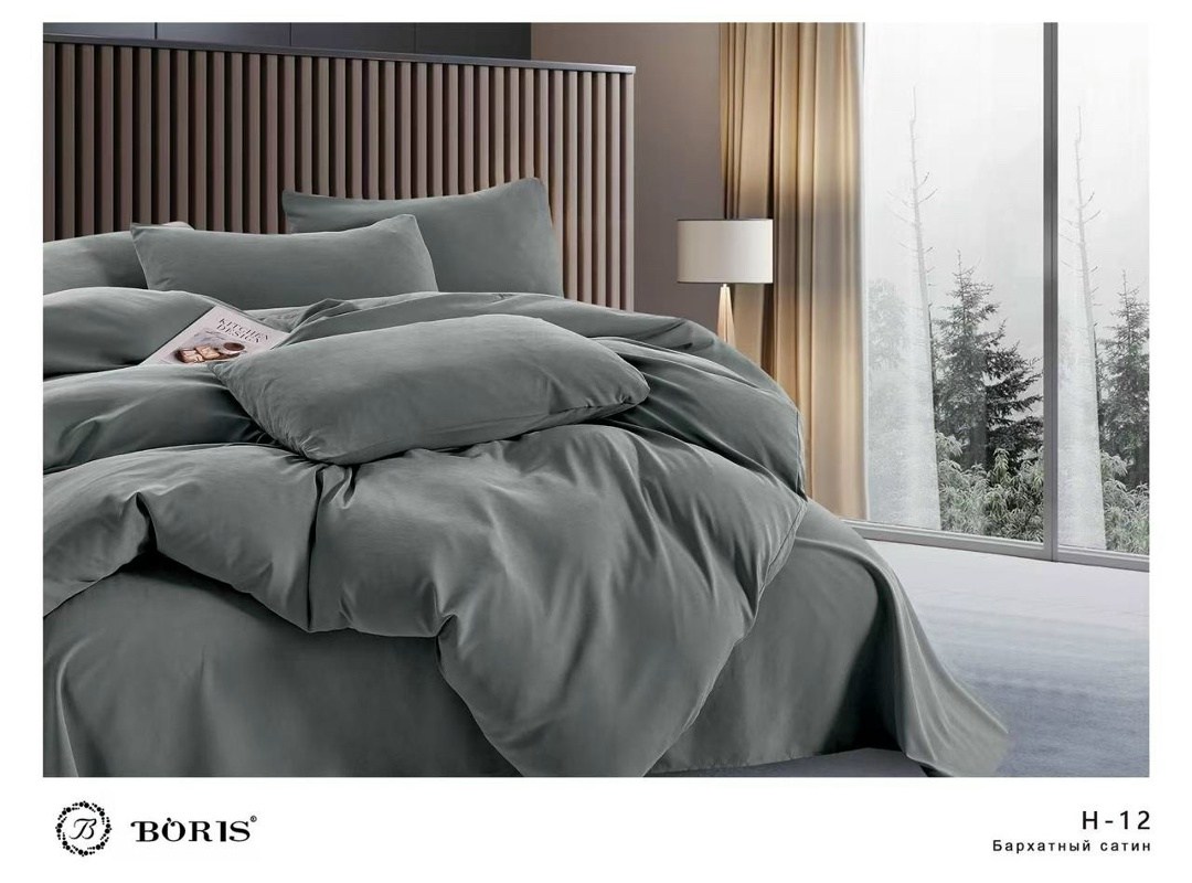 комплект постельного белья boris бархатный сатин,комплект постельного белья boris сатин люкс,комплект постельного белья boris бархатный сатин евро размер зеленый,комплект постельного белья boris,компл