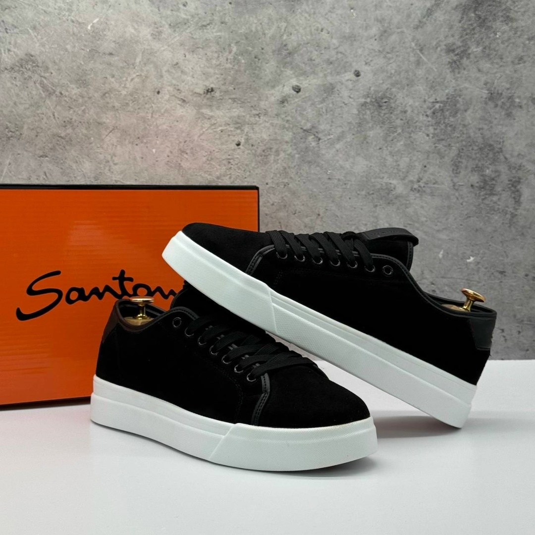 anta черные кеды с белой подошвой мужские,мужские кеды,,кеды кожаные,кеды черный