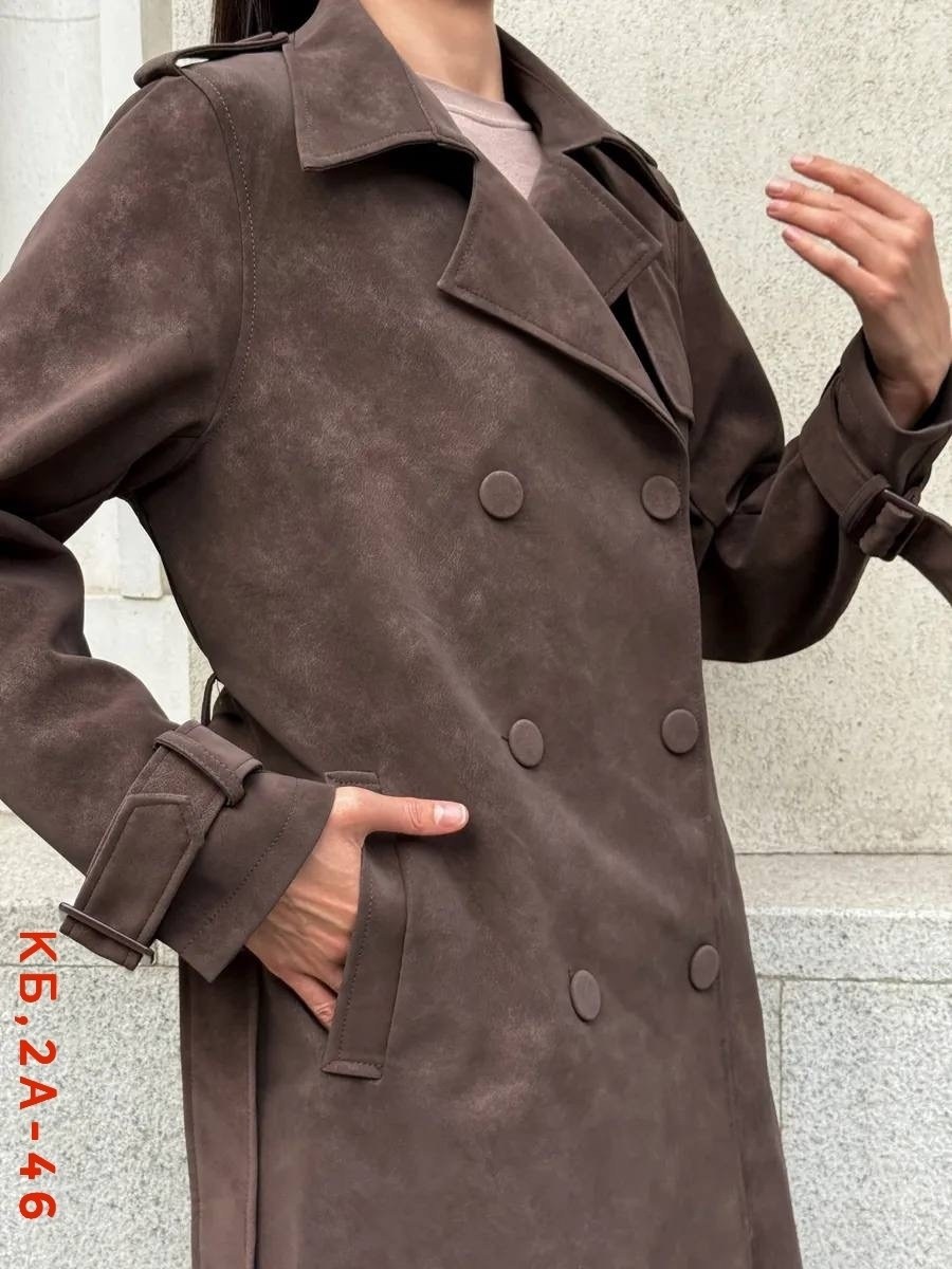 тренч замшевый длинный tinaria,плащ тренч,тренч пальто,тренч,замшевый тренч