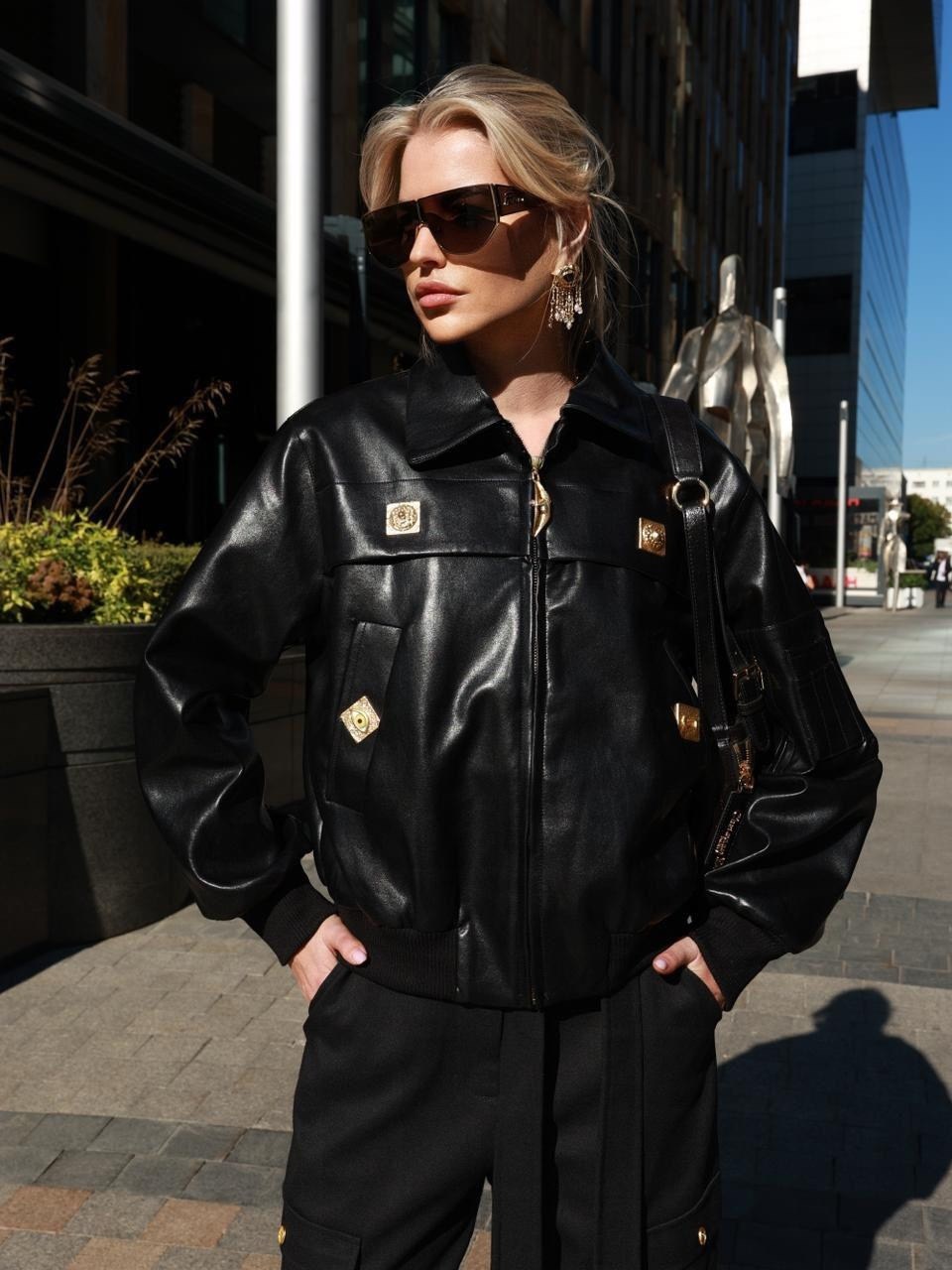 кожаная куртка,женская кожаная куртка,куртка из экокожи,куртка бомбер из экокожи,черная кожаная куртка