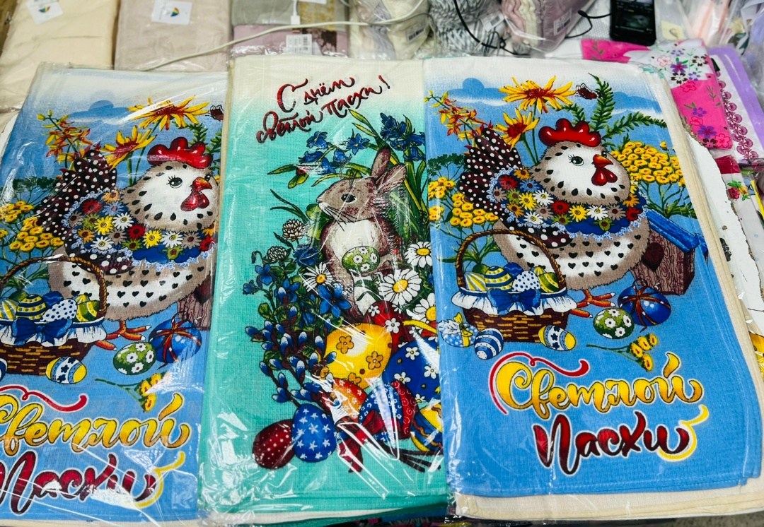 полотенце вафельное с зайцем,полотенце пасхальное,вафельное полотенце,полотенца кухонное,набор вафельные полотенца