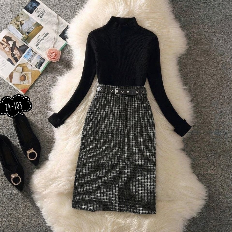 твидовый сарафан женский,сарафан в клетку,твидовый сарафан,костюм с платьем,cарафан из твида