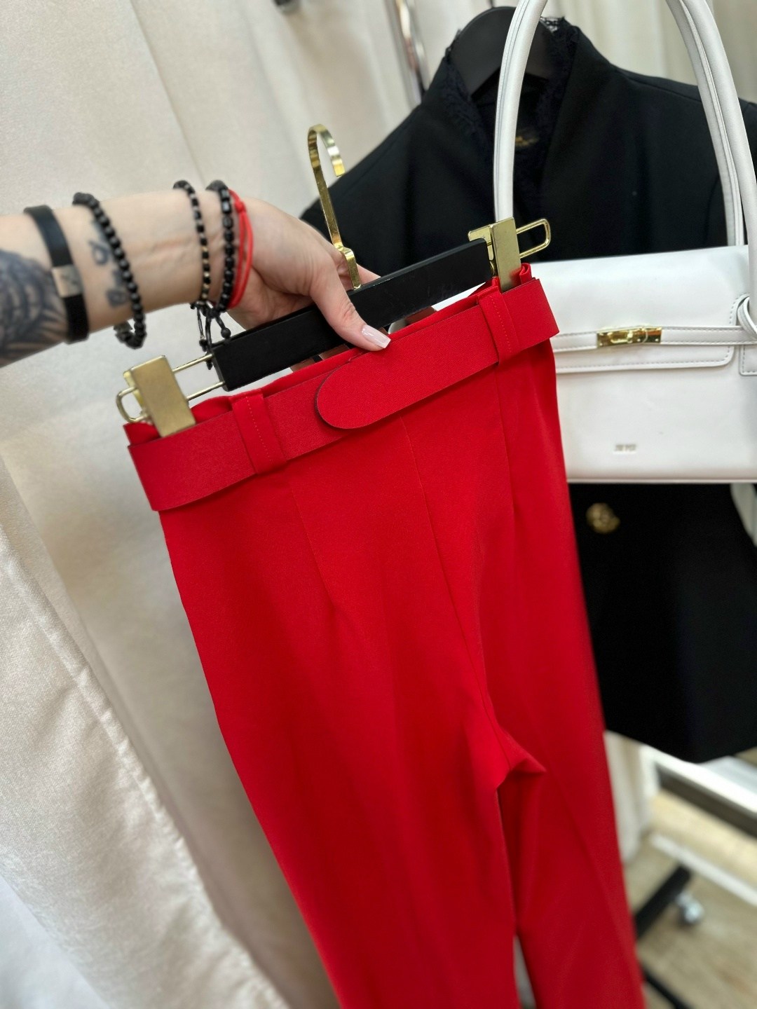 классические брюки,женские брюки,клеш брюки,клёш брюки женские,красный брюки клеш