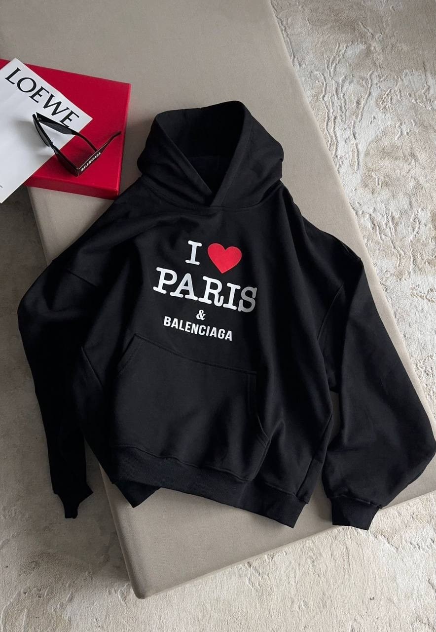 худи balenciaga paris,толстовки оверсайз,свитшот и толстовка,толстовка,толстовки худи