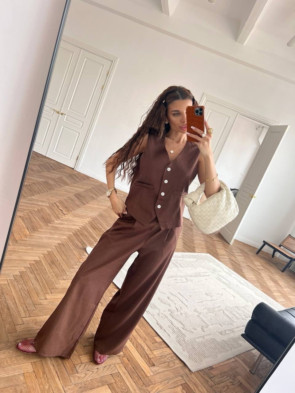 брючный костюм,костюм брючный с жилеткой li-style 312160391,костюм брючный с жилетом "какао",женский брючный костюм люше 3611,женский брючный костюм