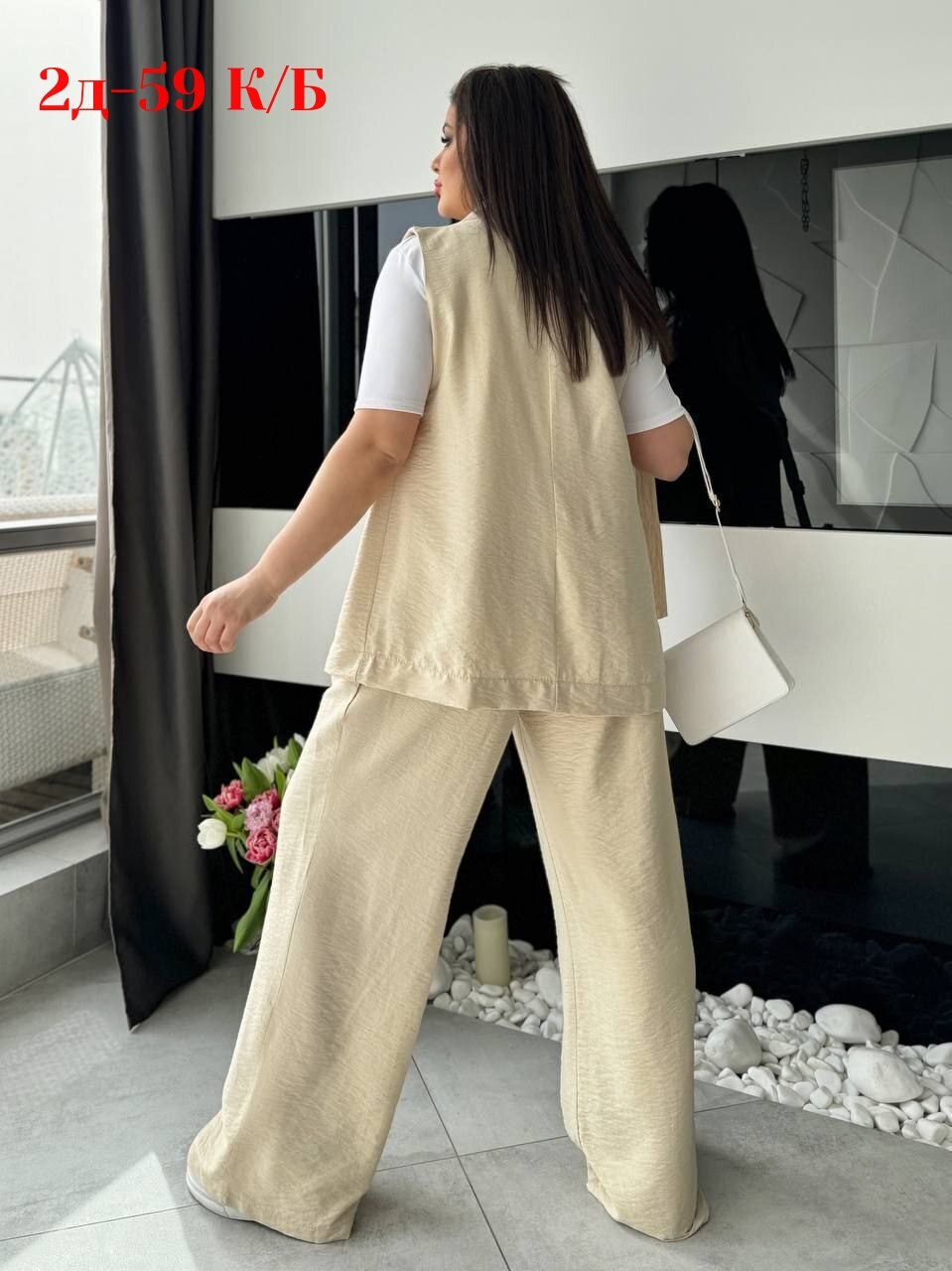 брючный костюм больших размеров,льняной брючный костюм,костюм женский брючный,модные костюмы,костюм летний льняной с жилетом и брюками trendyclo