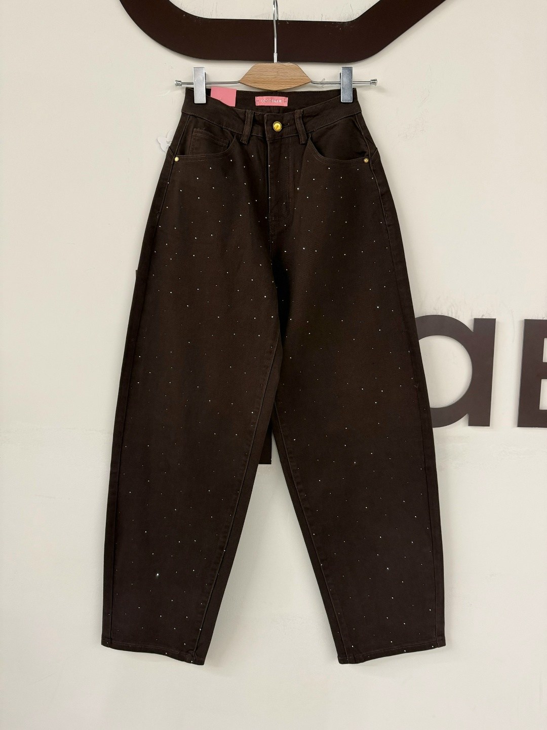 джинсы широкие,коричневые джинсы,джинсы женский vallik коричневый широкие,джинсы женские,стильные джинсы