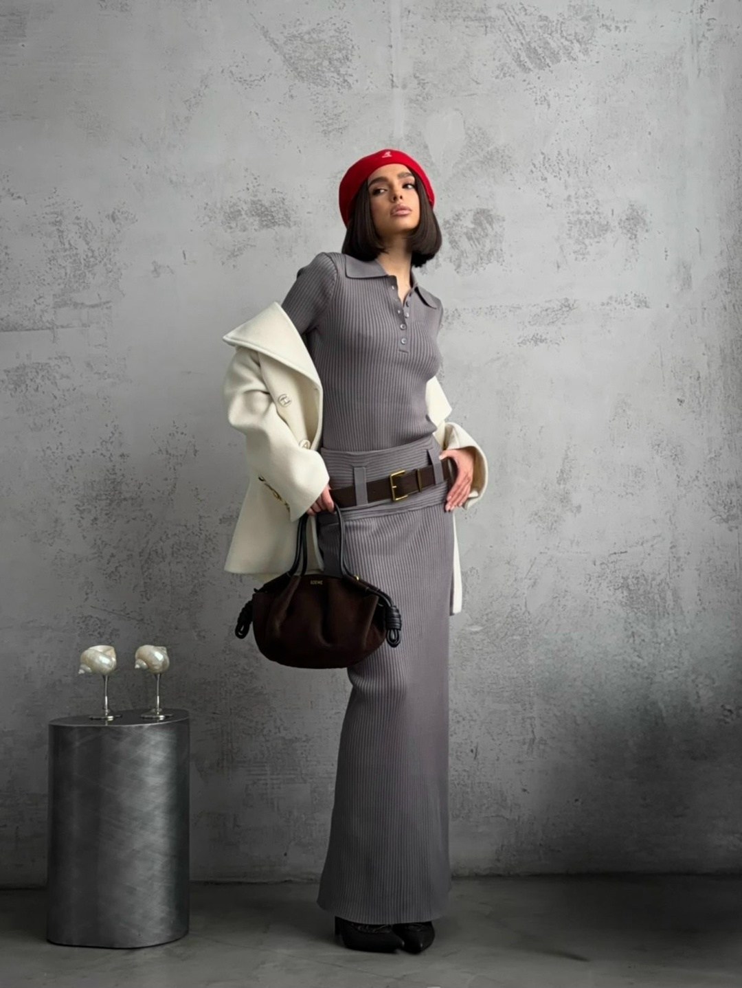 стильное пальто,серое пальто,пальто модное,пальто оверсайз,женское пальто