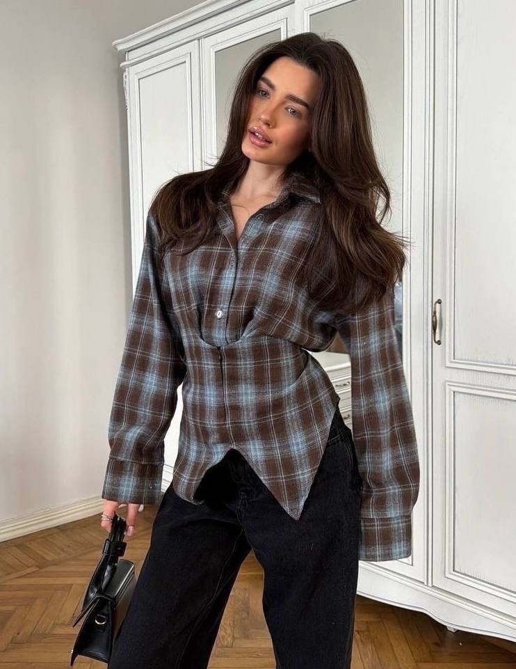 женская рубашка в клетку,рубашка в клетку оверсайз на кнопках,рубашка женская в клетку оверсайз,рубашка в клетку оверсайз удлиненная,рубашка в клетку оверсайз