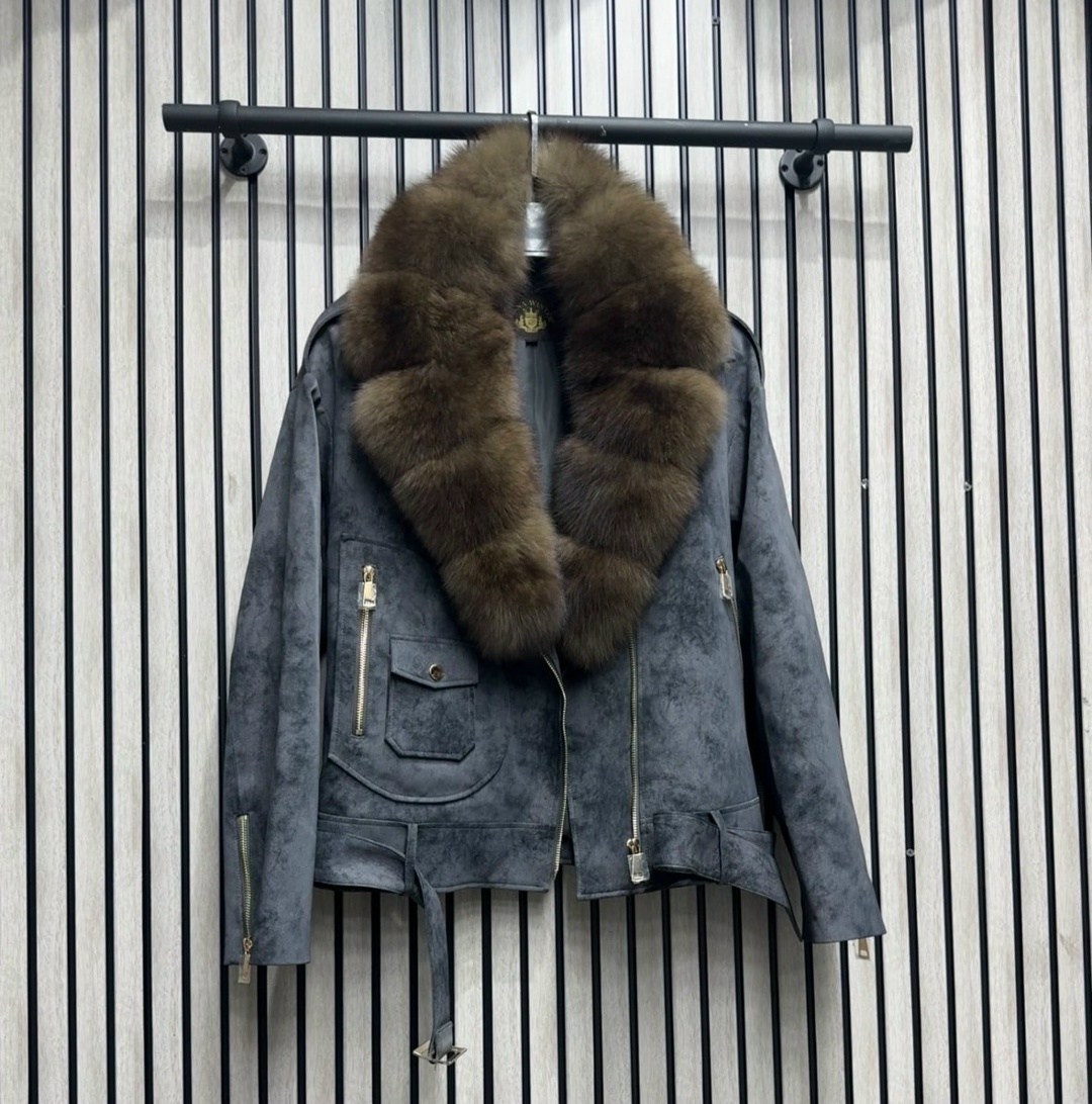 джинсовка с мехом песца,женская джинсовая куртка с мехом песца,куртка с натуральным мехом,джинсовка с мехом,куртка с мехом