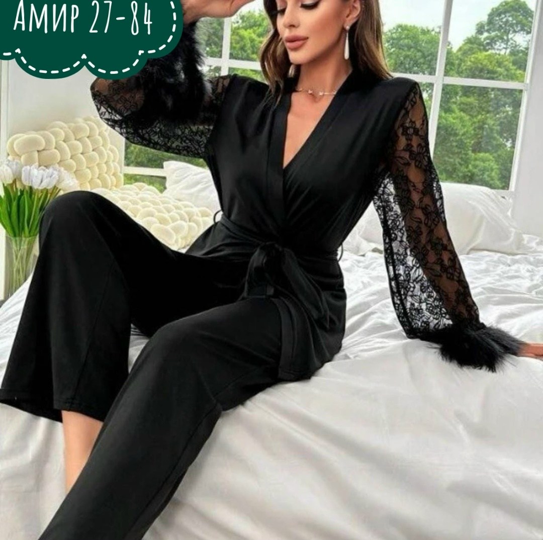 костюм одежда для дома,шелковый халат,атласный халат,комплект пижама,женская пижама