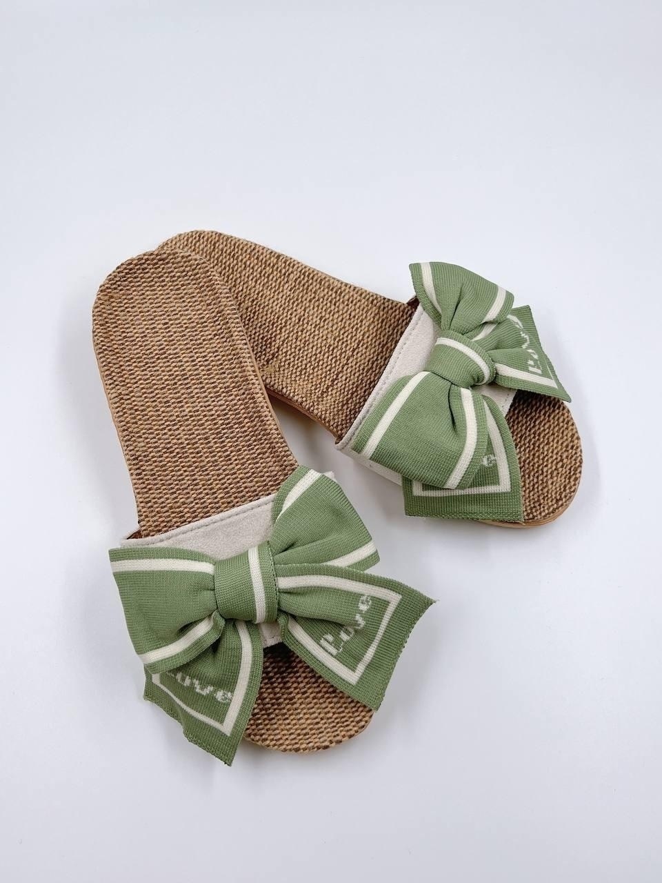 шлепанцы женские,тапочки женские летние,шлепки с бантиком,шлепанцы с бантом,тапочки с бантом