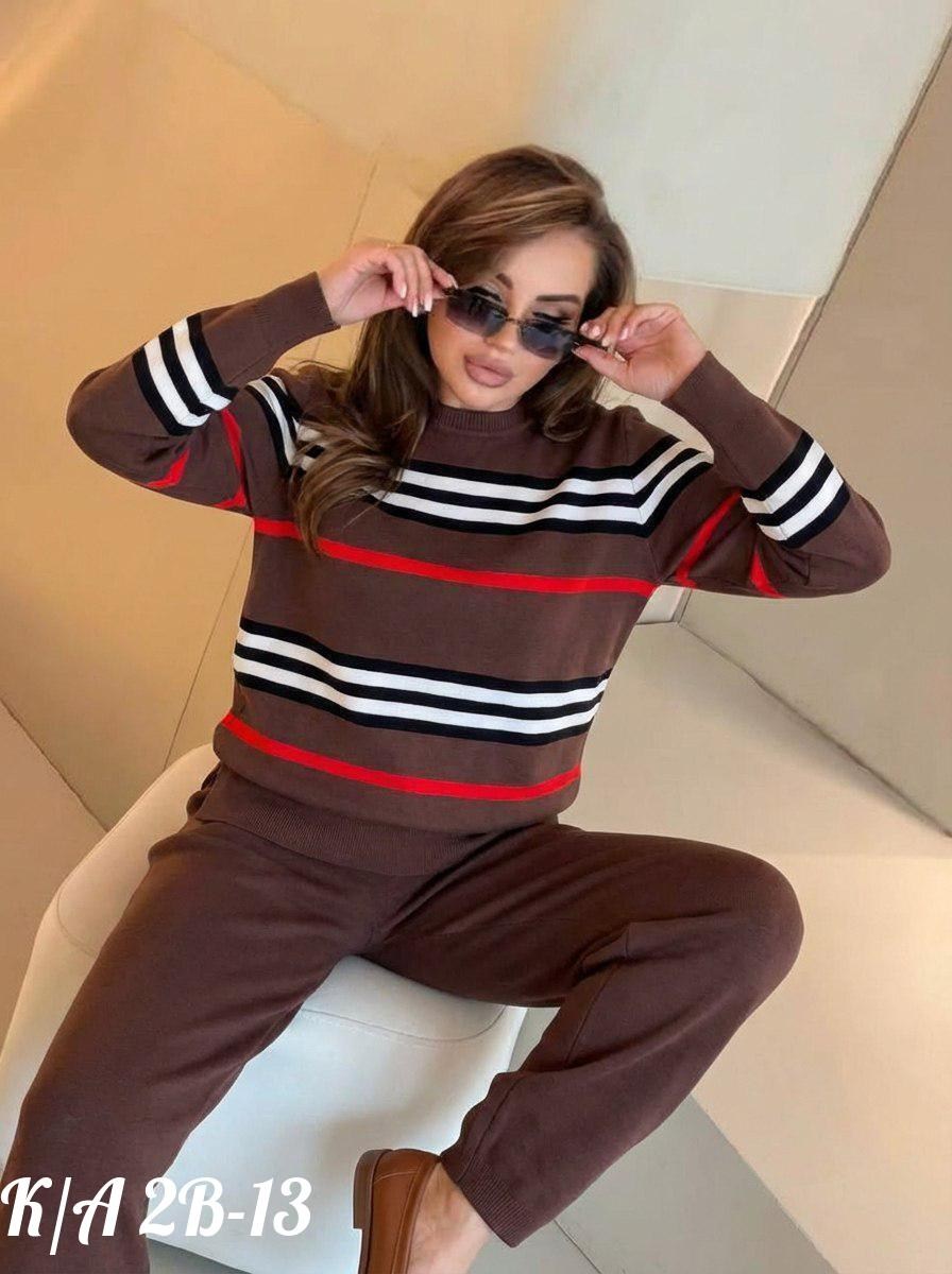костюм женский,трикотажные костюмы,костюм кашемировый женский брючный,костюм двойка кашемир,трикотажный костюм с брюками и кофтой в полоску aisha comfort