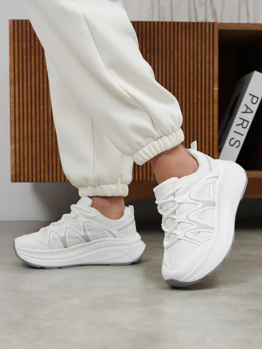 женские кроссовки,женские белые кроссовки,женские массивные кроссовки,кроссовки,“кроссовки белые popular fashion” s893d