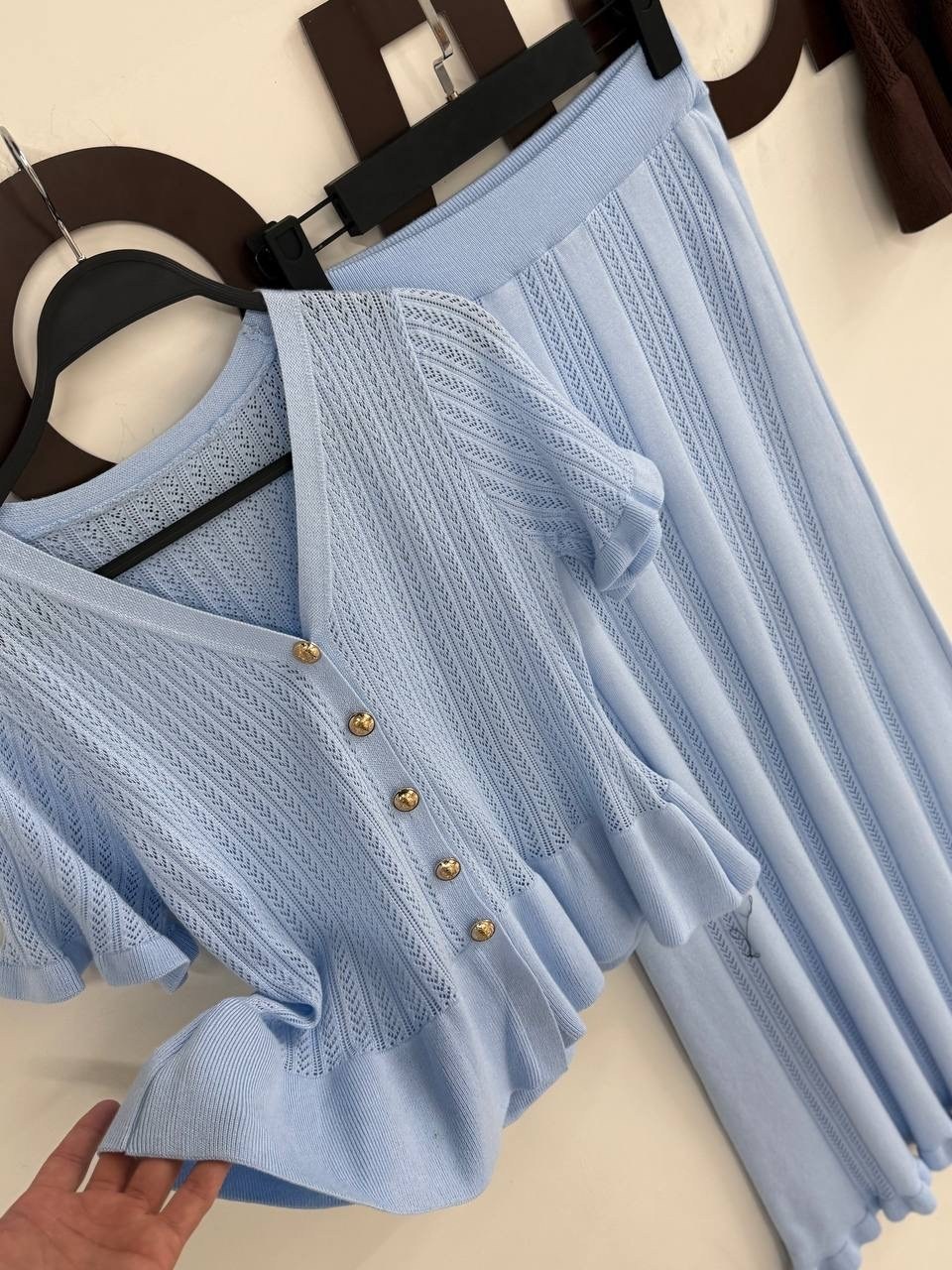 костюм трикотажный с юбкой макси emberens,трикотажный костюм,костюм с юбкой,костюм юбка и свитер,женские костюмы с юбкой