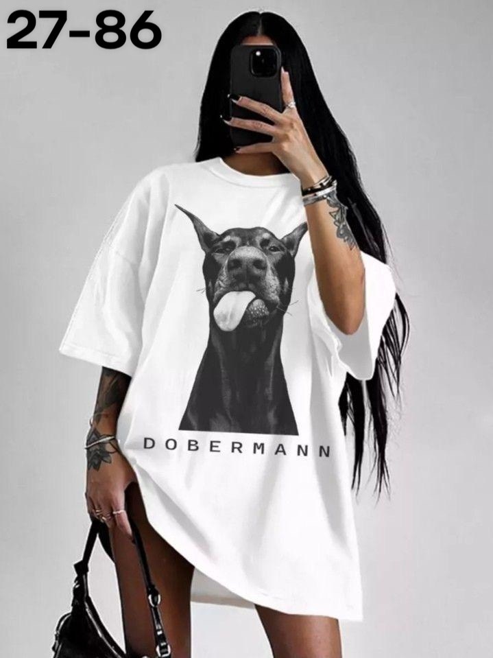 футболки женские оверсайз,футболки оверсайз с принтами,футболка женская оверсайз с принтом доберман,футболки женская оверсайз с принтом,футболка белая оверсайз