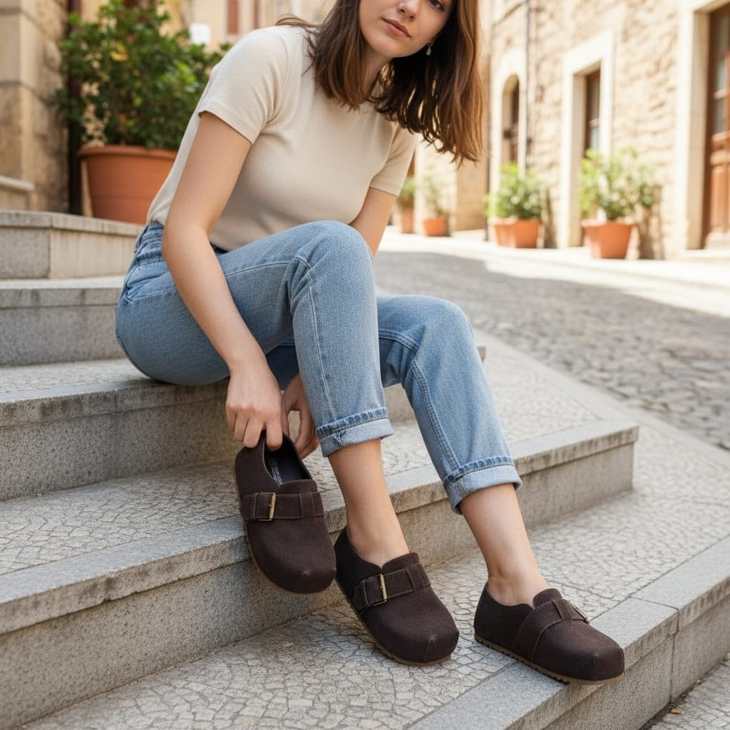 повседневная ,женская , для женщин,мюли замшевые,домашняя