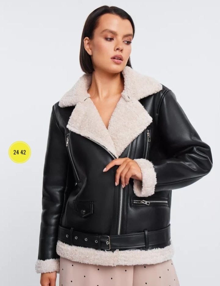 дубленка авиатор короткая vittoria vicci,дубленка искусственная vittoria vicci,дубленка демисезонная женская,дублёнка женская,дубленка "авиатор"