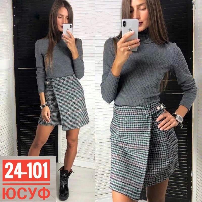 юбка,юбка с кофтой,женская юбка,юбка женская в клетку мини твидовая maril,юбка женская