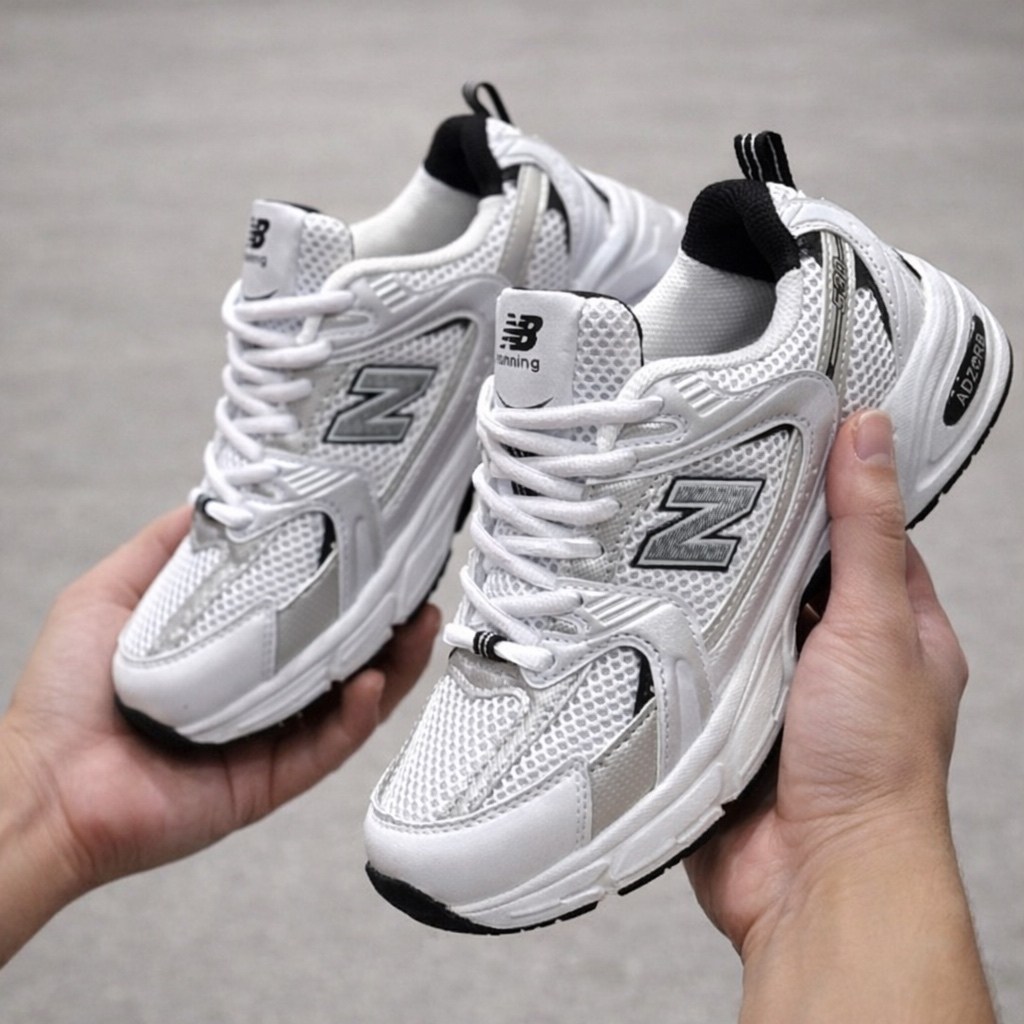 кроссовки new balance,кроссовки new balance 530,new balance 530 white silver navy,,new balance 530