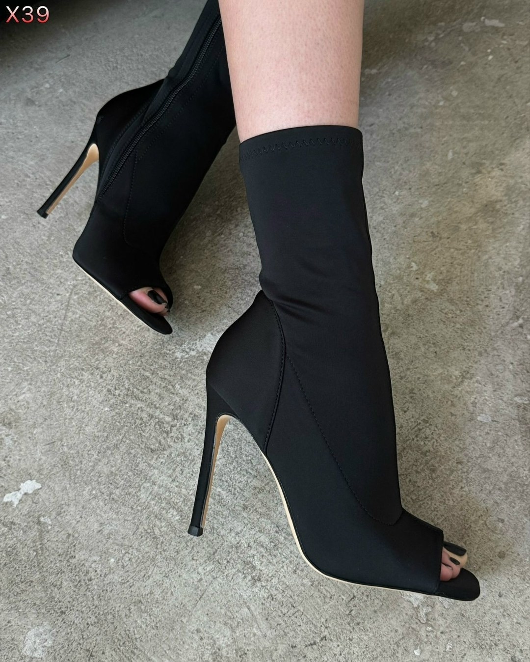 ботильоны открытые,ботильоны женские,стильные ботильоны,ботильоны на шпильках,ботильоны чулки на каблуке shoesbar