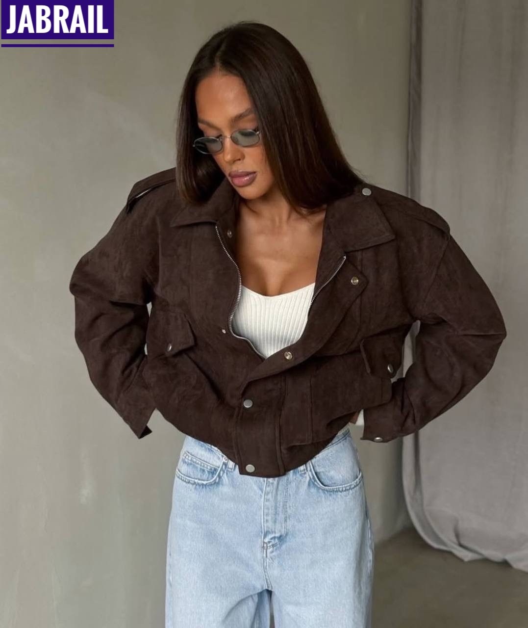 бомбер укороченный оверсайз замшевый куртка рабочего тренд saint shine,бомбер женская куртка,куртка бомбер,куртка бомбер осенняя win denim88-92 цвет коричневый,бомбер женский кожаный куртка осенняя ов