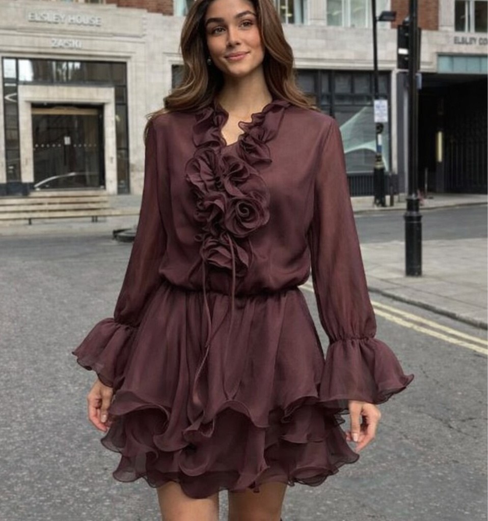 платье с рюшами,платье,платье летнее,платье с оборками,женское платье