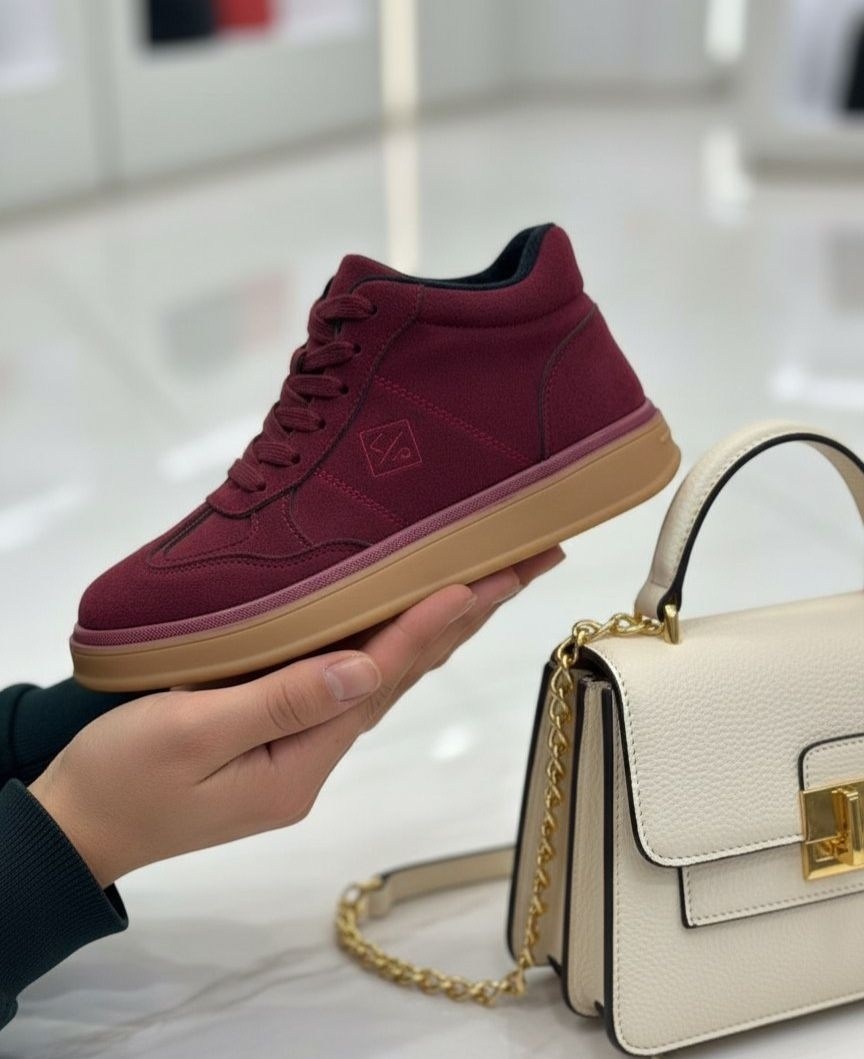 ,женская ,кеды замшевые,кроссовки бордовые,ботинки бордовые