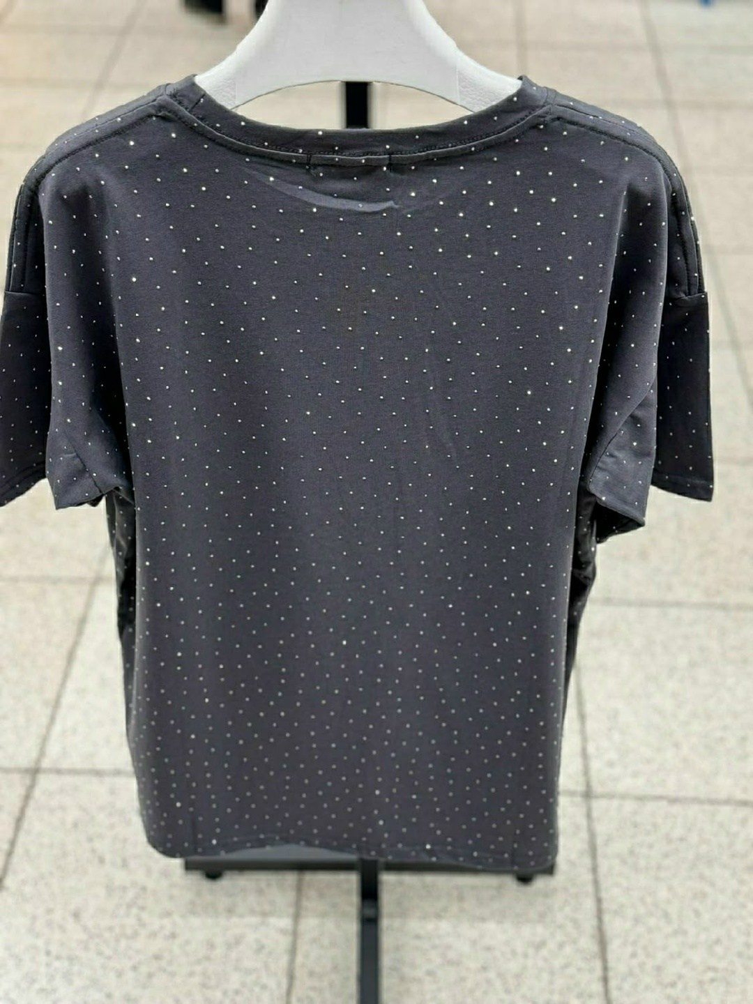 футболка оверсайз женская со стразами,женская футболка,футболка оверсайз со стразами удлиненная нарядная got u,футболка с стразами,футболка белая женская