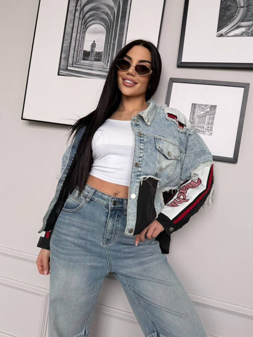 джинсовая куртка женская,джинсовая куртка,стильная джинсовая куртка,джинсовая куртка с принтом,джинсовка