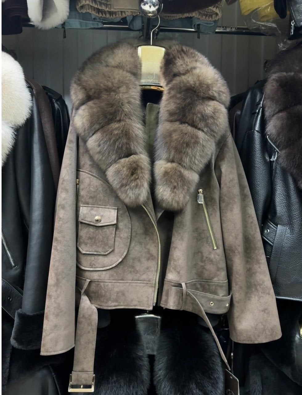 джинсовка с мехом песца,женская джинсовая куртка с мехом песца,куртка с натуральным мехом,джинсовка с мехом,куртка с мехом