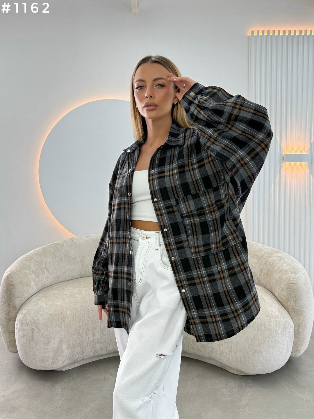 рубашка в клетку оверсайз на кнопках,рубашка оверсайз из хлопка в крупную клетку на сером,рубашка фланелевая в клетку оверсайз варенка morini,рубашка в клетку оверсайз на кнопках golubkova,рубашка в к