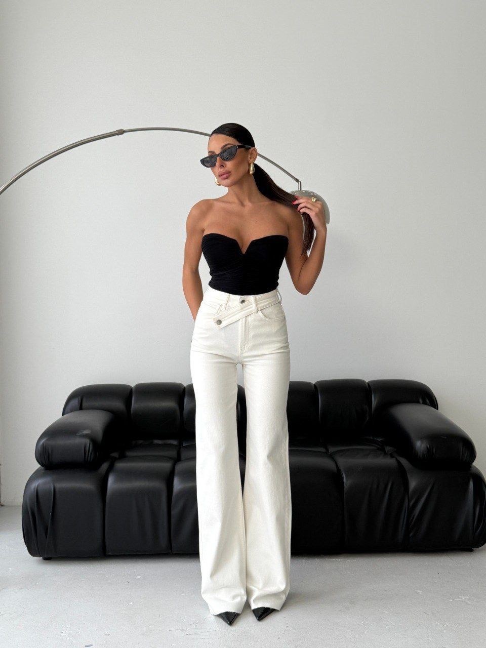 вечерний корсет топ из атласа kamilana corset 47686510,джинсы брюки,корсет женский вечерний,женские джинсы клеш,белые брюки