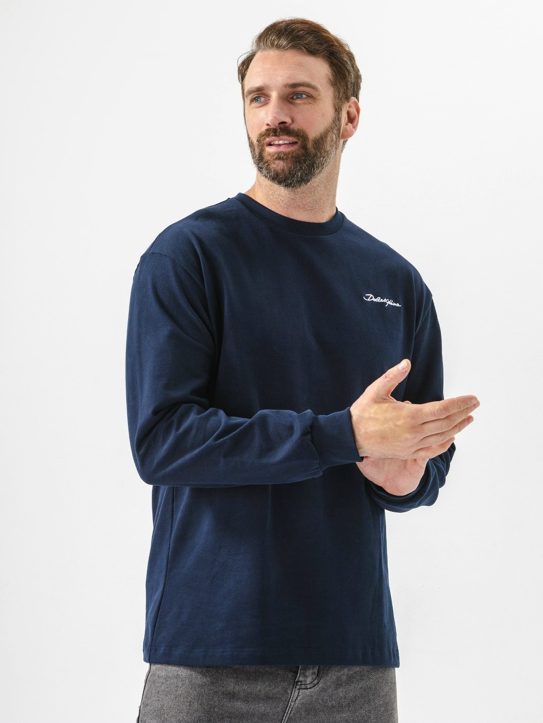 свитшот мужской,мужские свитшоты,лонгслив мужской,лонгсливы мужские,лонгслив мужской cunoss синий