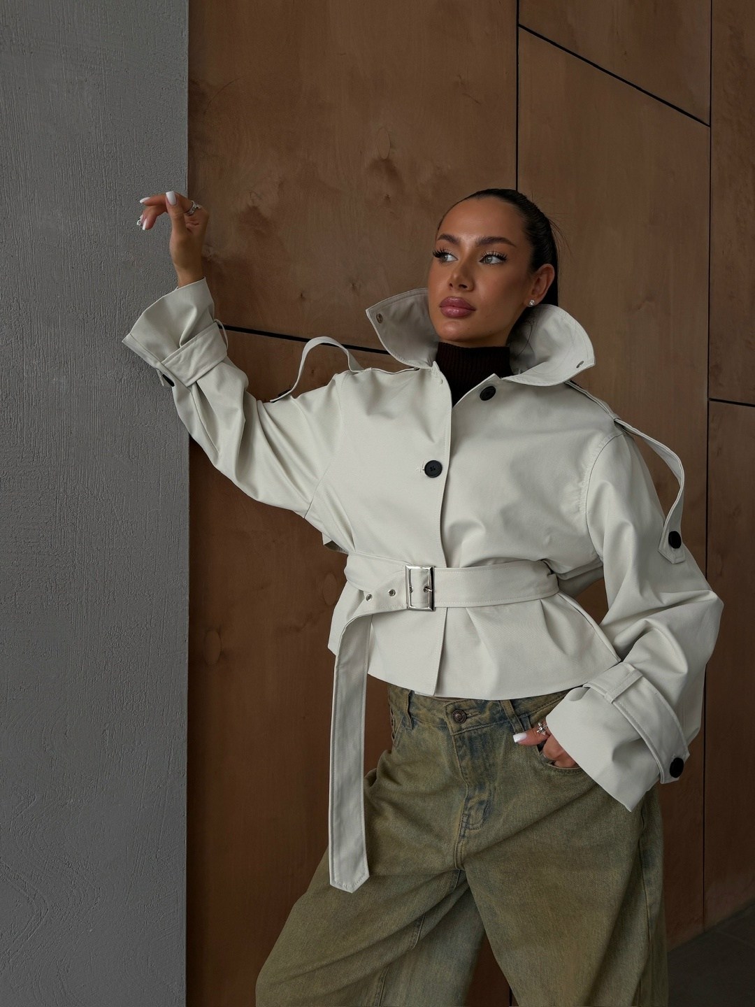 легкая куртка,куртка тренч,куртка с поясом,тренч укороченный fashion concept,куртка