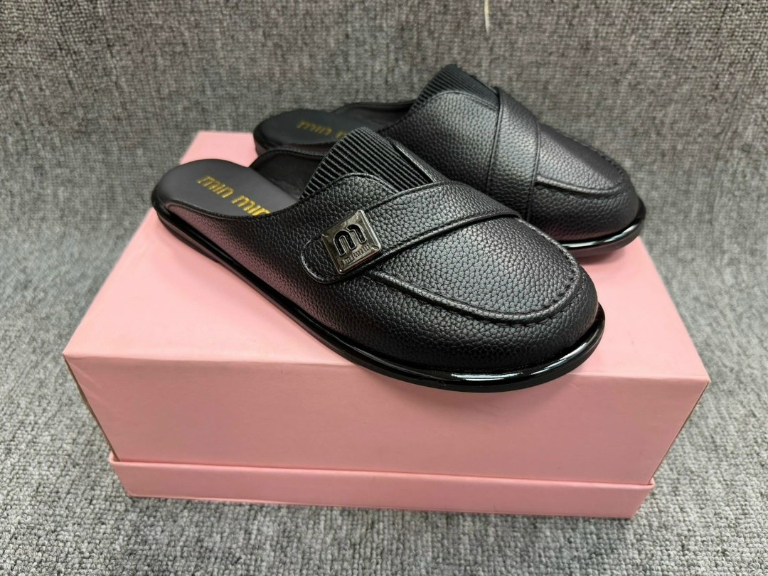 мюли miu miu,шлепанцы miu miu,женские шлёпанцы,мюли женские,