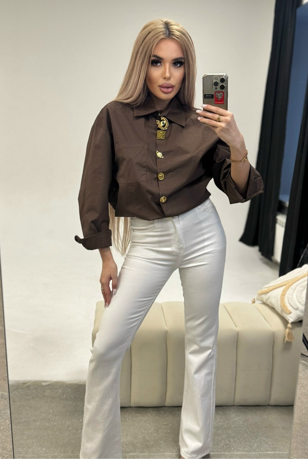 рубашка хлопковая шоколадного оттенка,рубашка шоколадного цвета,рубашка блузка,шоколадная рубашка женская,женская блузка